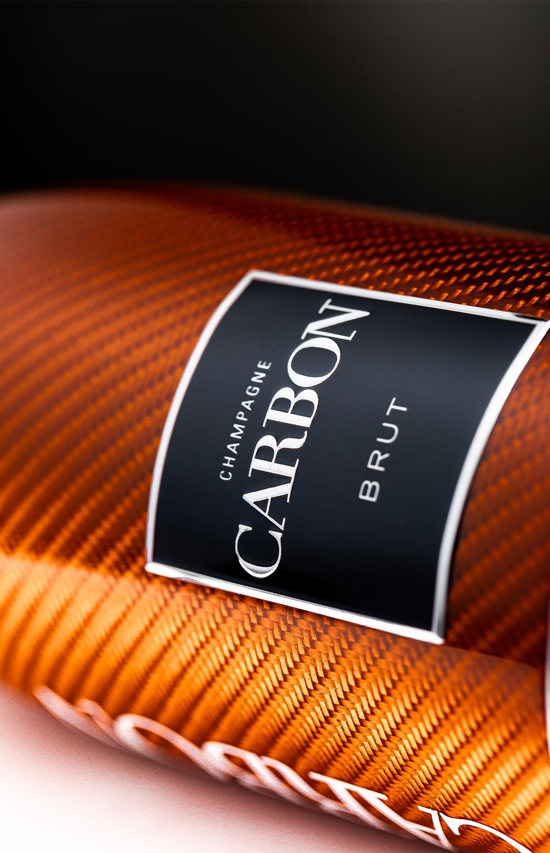Carbon Champagner Orange Flasche Ausschnitt